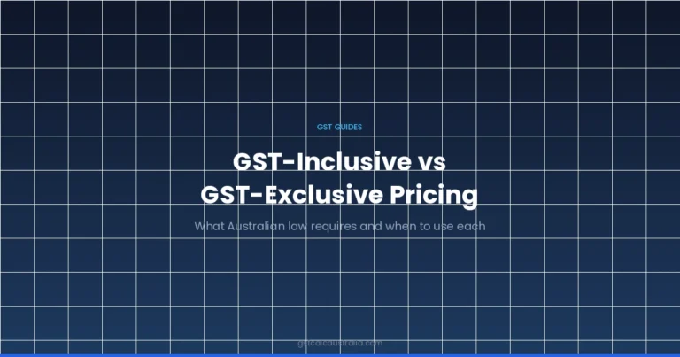 GST-inclusive vs GST-exclusive pricing explained